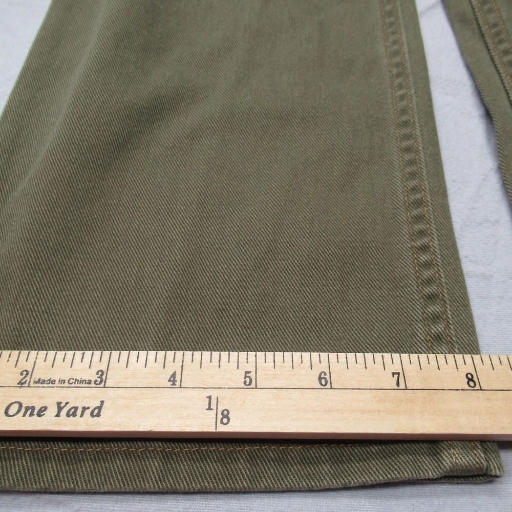 LL Bean Jeans Womens 14 Regular Green Straight Leg Classic Fit Bootcut 32x30 NEW - Picture 12 of 13